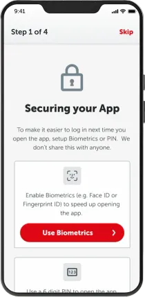 Secure Platform screen
