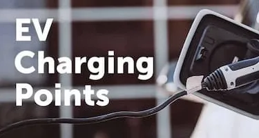 Website banner with the words 'EV Charging Points'