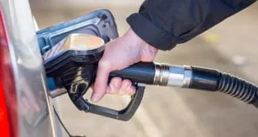 Person refuelling their car