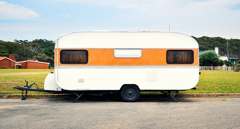 Old Viscount caravan