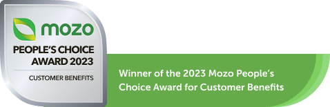 Winner of the 2023 Mozo People's Choice Award for Customer Benefits