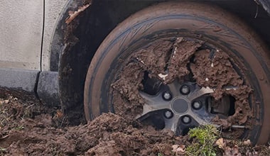 How to Get a Car Unstuck from Sand  