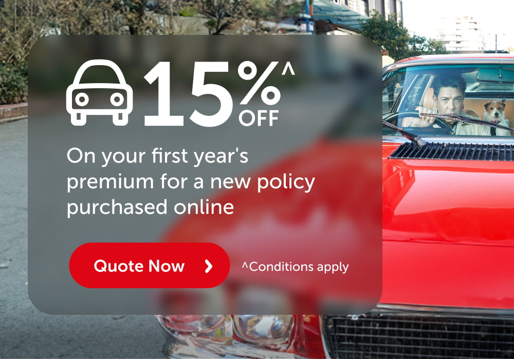 Click to get 15% off your next car insurance quote. conditions apply.