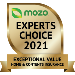 Mozo Experts Choice 2021 - Exceptional Value Home and Contents Insurance