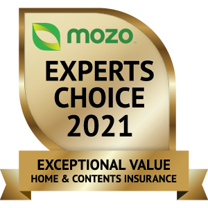 Mozo Experts Choice 2021 - Exceptional Value Home and Contents Insurance Mozo Experts Choice 2021 - Exceptional Value Home and Contents Insurance