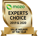 MOZO's Expert's Choice 2019 & 2020 - Insurer of the Year MOZO's Expert's Choice 2019 & 2020 - Insurer of the Year