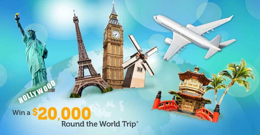 win a trip around the world