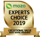 MOZO's Experts Choice 2019 - Exceptional Value Basic Travel Insurance